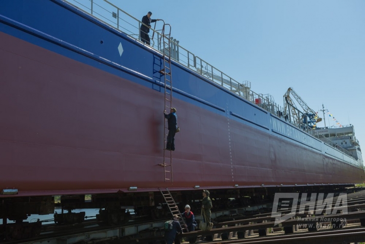 Нижегородский завод "Красное Сормово" передал третье судно проекта RST27М "БФ Танкеру"/НИА Нижний Новгород