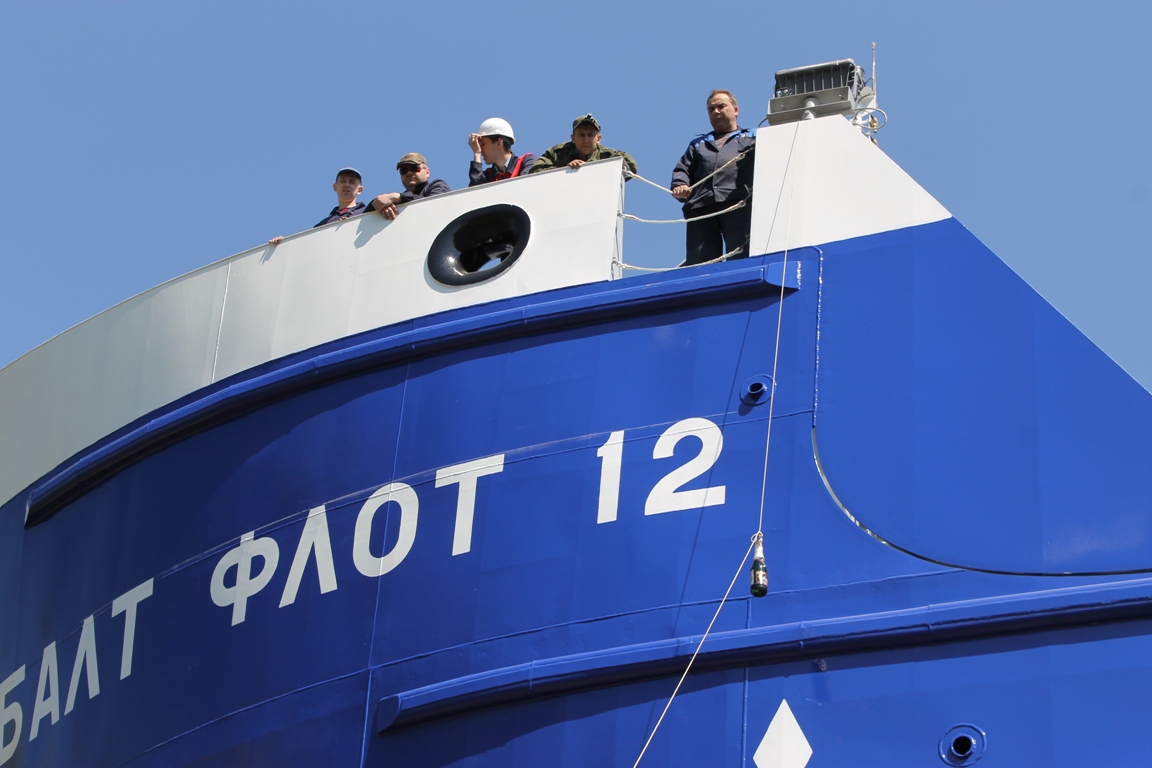 Спуск на воду танкера проекта RST27 "Балт Флот 12"