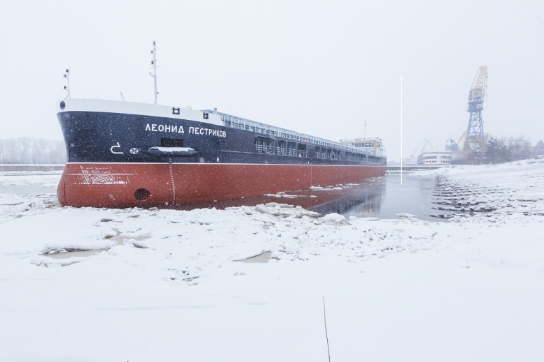 Завод «Красное Сормово» спустил на воду пятый сухогруз для «Альфы» Завод «Красное Сормово» спустил на воду пятый сухогруз для «Альфы»