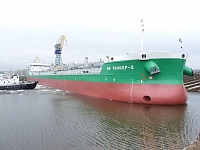 Спуск второго танкера проекта RST27 на Красном Сормове