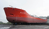 На заводе "Красное Сормово" спускают танкер для Туркменистана