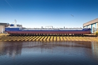 Спуск танкера проекта RST27 "СИНЕРЖИ 2", 8 мая 2015 года 