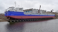 Построенный сормовскими корабелами танкер SYNERGY 1 покинул заводскую гавань и отправился к заказчику